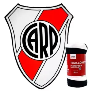 River Plate - Toallon Gigante Escudo Fútbol Original Microfibra Playero