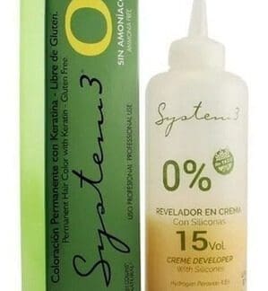 System - Tintura + Activador 3 0% Sin Amoniaco