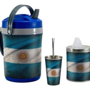 Bandera Argentina - Set Kit Tereré Termolar