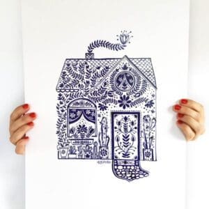 Car Pintos - Lámina Casa Azul 2