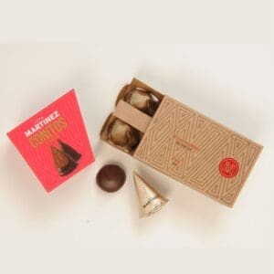 Café Martinez - Conito de Chocolate Negro Rellenos de Dulce de Leche