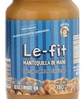 Mantequilla de Maní Le Fit Coco 380gr / Le Fit Natural Peanut Paste Coconut - 380gr