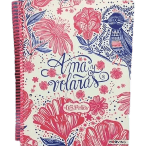 Car Pintos - Cuaderno Universitario "Ama y Volaras" Tapa Semi Dura