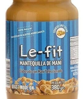 Mantequilla de Maní Le Fit Cookies and Cream 380gr / Le Fit Natural Peanut Paste Cookies and Cream - 380gr