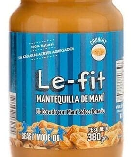 Mantequilla de Maní Le Fit Crunchy 380gr / Le Fit Natural Peanut Paste Crunchy - 380gr
