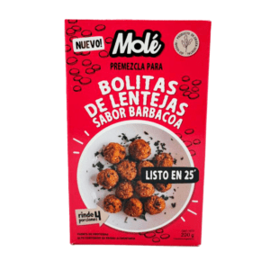 Molé Premezcla Bolitas de Lentejas Sabor Barbacoa 200gr