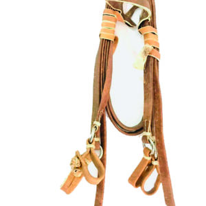 Cabezada Simple de Cuero Crudo