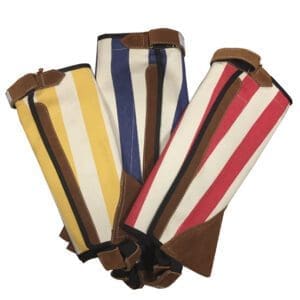 Polainas en Lona Rayada de Color
