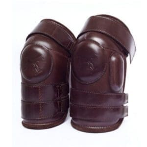 Rodilleras en Cuero 3 Velcros O Hebillas