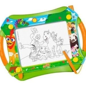 La Granja de Zenón - Pizarra Magica con Stencil y Lapiz Magnetico