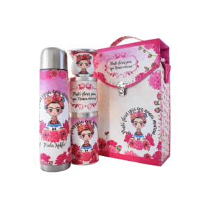 Set Matero x5 con Portatermo Maletín - Frida Pinta Flores