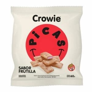 Crowie - Cereales Picas Almohaditas Rellenas Sabor Frutilla 60gr