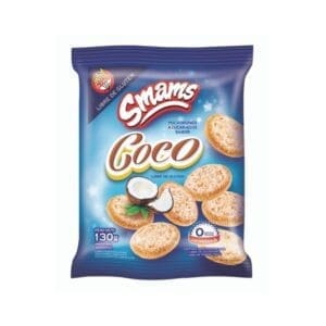 Smams - Galletitas PolvOrones Azucarados de Coco 130gr - 3 Unidades