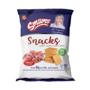 Smams - Snack Horneado Sabor Jamón 80gr