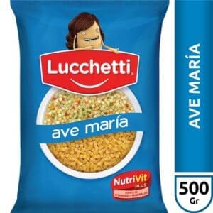 Lucchetti - Fideos Ave María 500gr - 3 Unidades