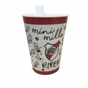 River Plate- Vaso Bebé c/ Bombilla