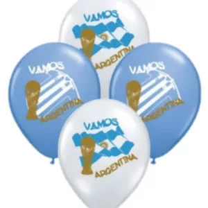 Argentina - Pack Globos Latex Vamos Argentina - 10 Unidades 12 Pulgadas