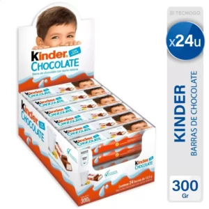 Kinder - Barra de Chocolate y Cacao - 24 Unidades