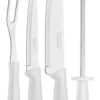 Tramontina - Kit Set Churrasco Cuchillos Asado 4 Piezas