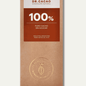 Dr Cacao - Chocolate 100% Puro Cacao Sin Azúcar Agregada - 80gr