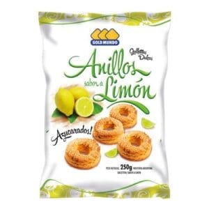 Gold Mundo - Galletitas Dulces Anillos Limón 250gr