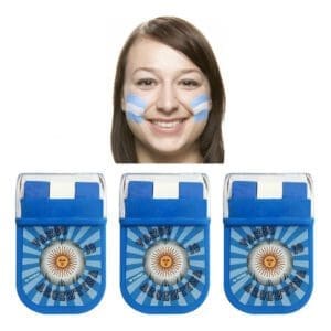 Kit 3 Maquillaje Artistico Argentina Mundial Pinta Cara