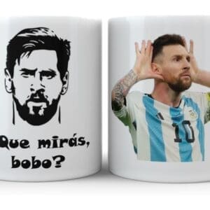 Taza Ceramica Que Mirás Bobo? Messi Qatar 2022