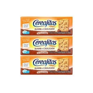 Cerealitas - Galletitas Dulces Avena y Chocolate 170gr - 3 Unidades