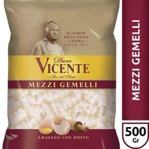 Don Vicente - Fideos Mezzi Gemelli 500gr - 3 Unidades
