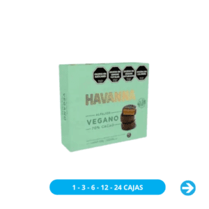 Havanna - Alfajor Chocolate Negro Vegano 9 Unidades