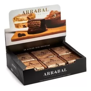 Arrabal - Alfajor Chocolate Dulce de Leche - 12 Unidades