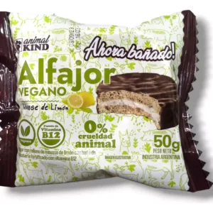 Animal Kind - Alfajor Vegano Mousse de Limón Bañado