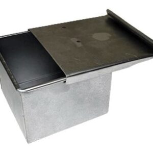 Molde Pan de Miga - Con Tapa 14cm - Cuadrada Chapa Aluminizada