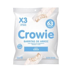 Crowie - Barrita de Arroz Coco - 3 Unidades