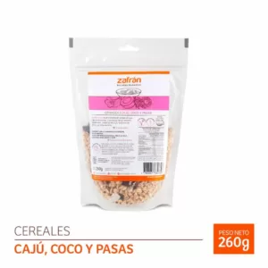 Zafran - Granola Caju, Coco y Pasas 260gr