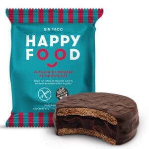 Happy Food - Alfajor de Mousse de Chocolate Sin Tacc 50gr - 12 Unidades