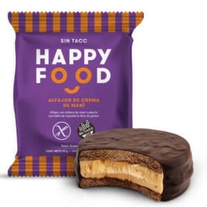 Happy Food - Alfajor de Crema de Maní Sin Tacc 50gr - 12 Unidades