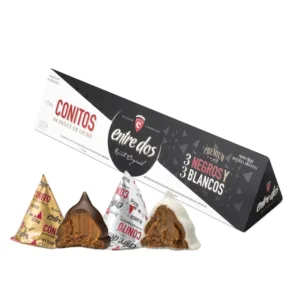 Entre Dos - Conito de Dulce de Leche Negro y Blanco - 6 Unidades