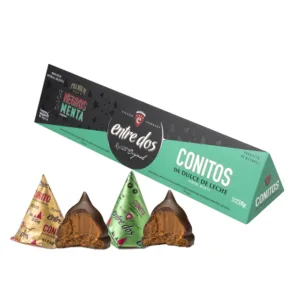 Entre Dos - Conito de Dulce de Leche Negro y Menta - 6 Unidades