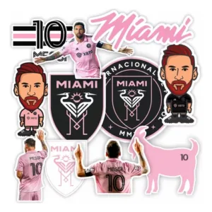 Stickers Calcos de Messi Miami Inter para Compu - Termo