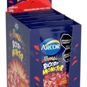 Arcor - Caramelos Bloody Monster Halloween 30gr - 8 Unidades