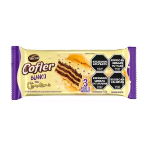 Cofler -Oblea Chocolinas Blanco 110gr - 3 Unidades