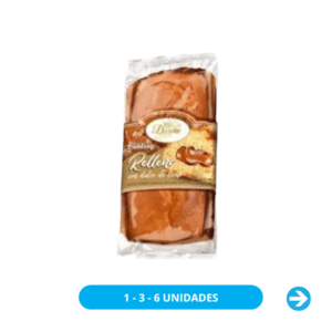 100 Ducados - Budín Pudding Relleno con Dulce de Leche 350gr