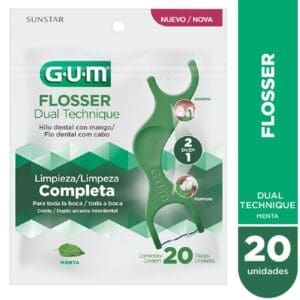 GUM - Hilo Dental Flosser Paquete 20 Unidades