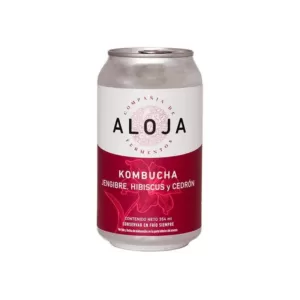 Aloja - Kombucha Jengibre, Hibiscus y Cedrón