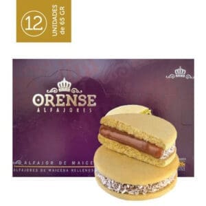 Orense - Alfajor Maicena con Coco Rallado y Dulce de Leche (Caja - 12)