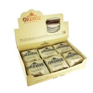 Orense - Alfajor Chocolate Blanco con Dulce de Leche (Caja - 12)