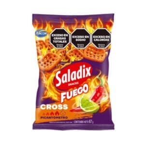 Saladix - Fuego Cross Spicy Snack - 67GR - 3 Unidades