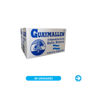 Alfajor Guaymallén Chocolate Blanco con Dulce de Leche 38gr (40 Unidades)