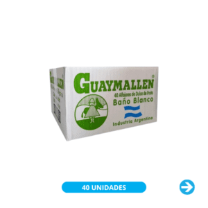 Alfajor Guaymallén Chocolate Blanco con Membrillo Fruta, 38gr (40 Unidades)